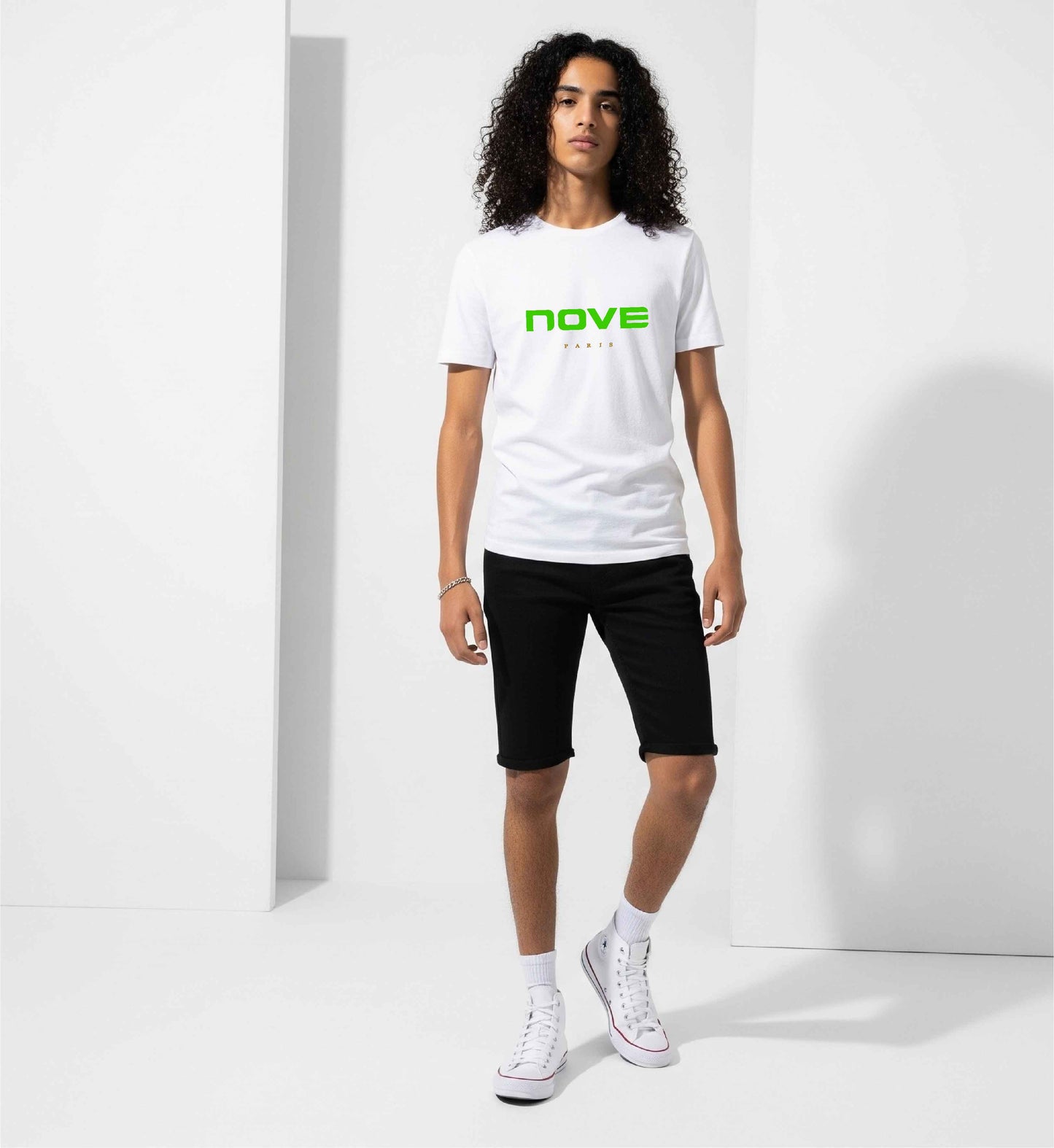T-SHIRT CLASSE 9 VERT FLUO