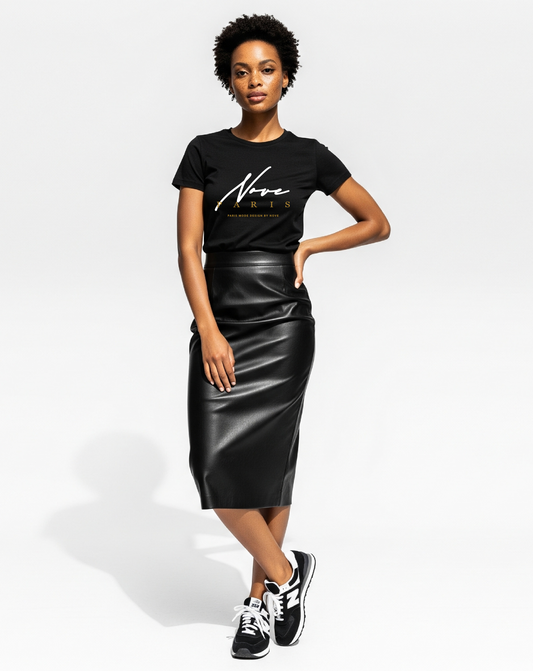 T-SHIRT SIGNATURE NOIR