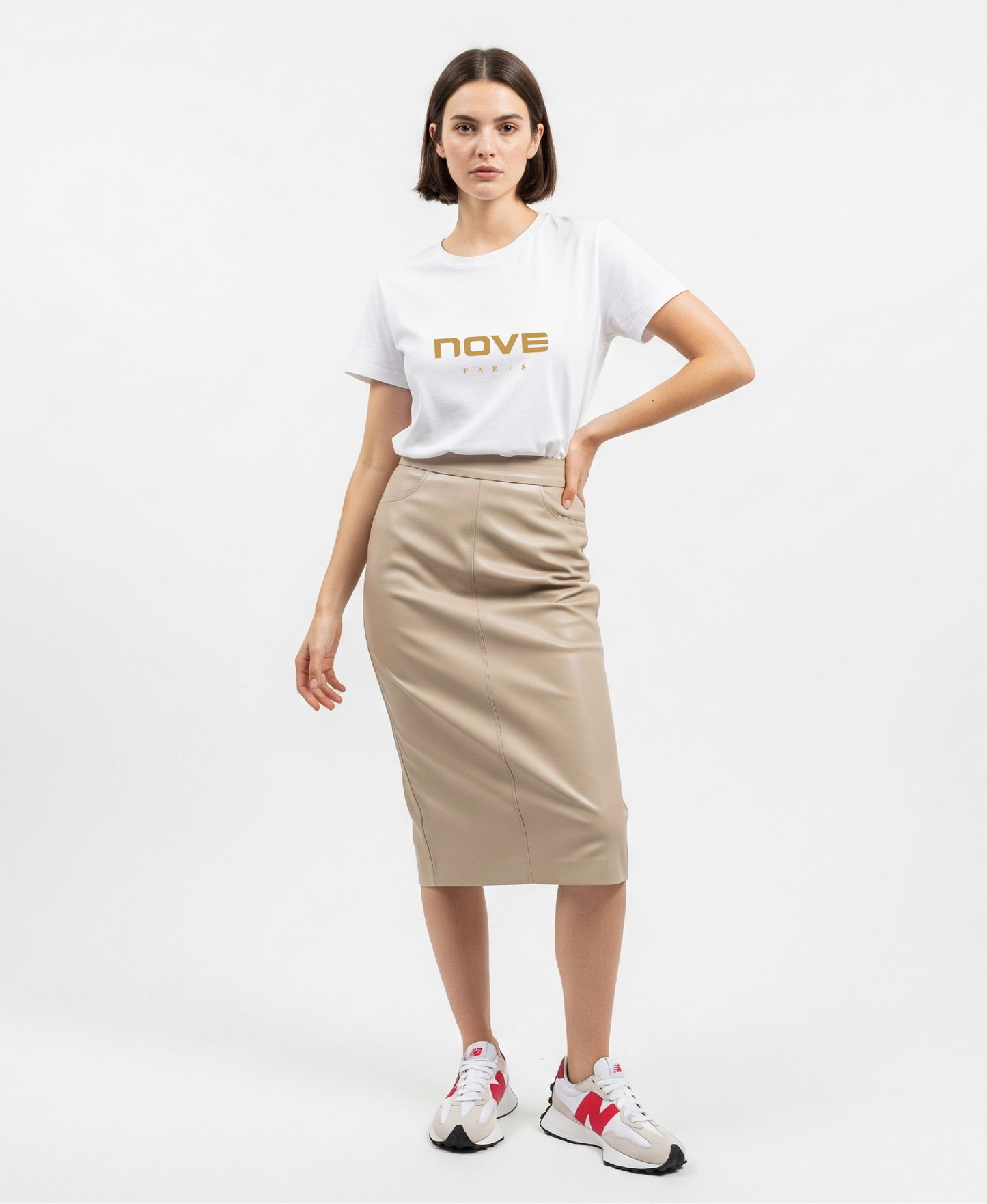 T-SHIRT CLASSE 9 BLANC DOREE