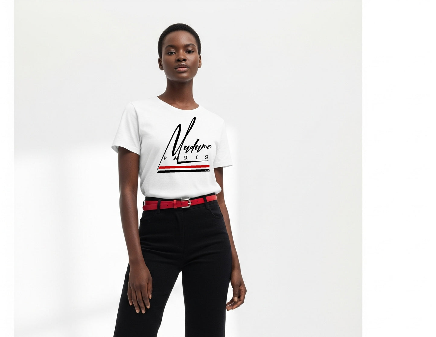 T-SHIRT MADAME PARIS BLANC