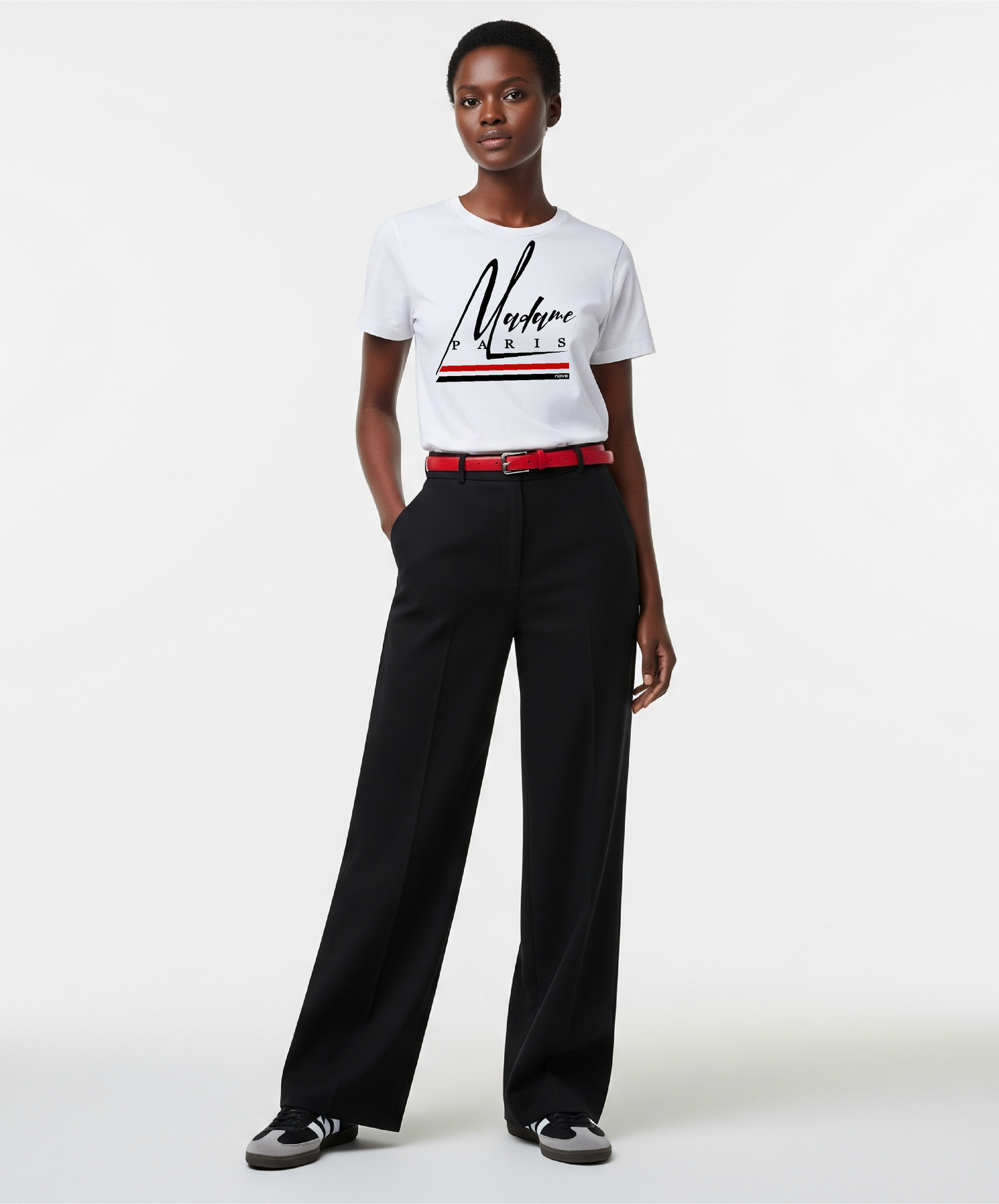 T-SHIRT MADAME PARIS BLANC