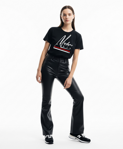 T-SHIRT MADAME PARIS NOIR