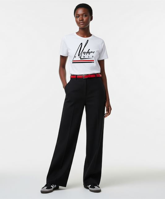 T-SHIRT MADAME PARIS BLANC