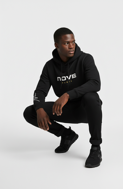 SWEAT A CAPUCHE CLASSE 9 SIGANTURE NOIR