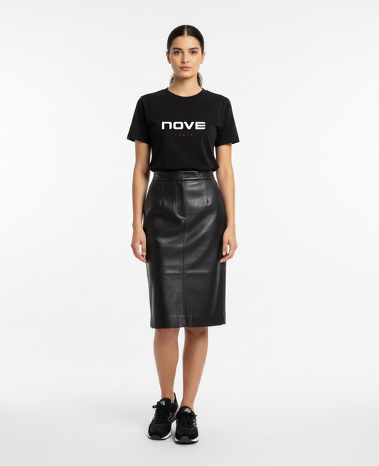 T-SHIRT CLASSE 9 FEMME NOIR