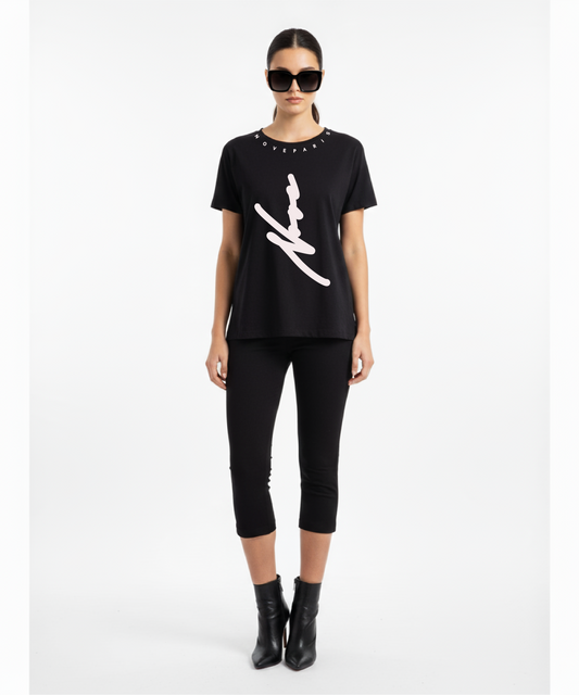 T-SHIRT ALLURE NOIR FEMME